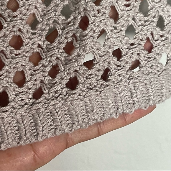 Rebecca Taylor Cross Back Crew Moonlight Crochet Open Back - Picture 6 of 12